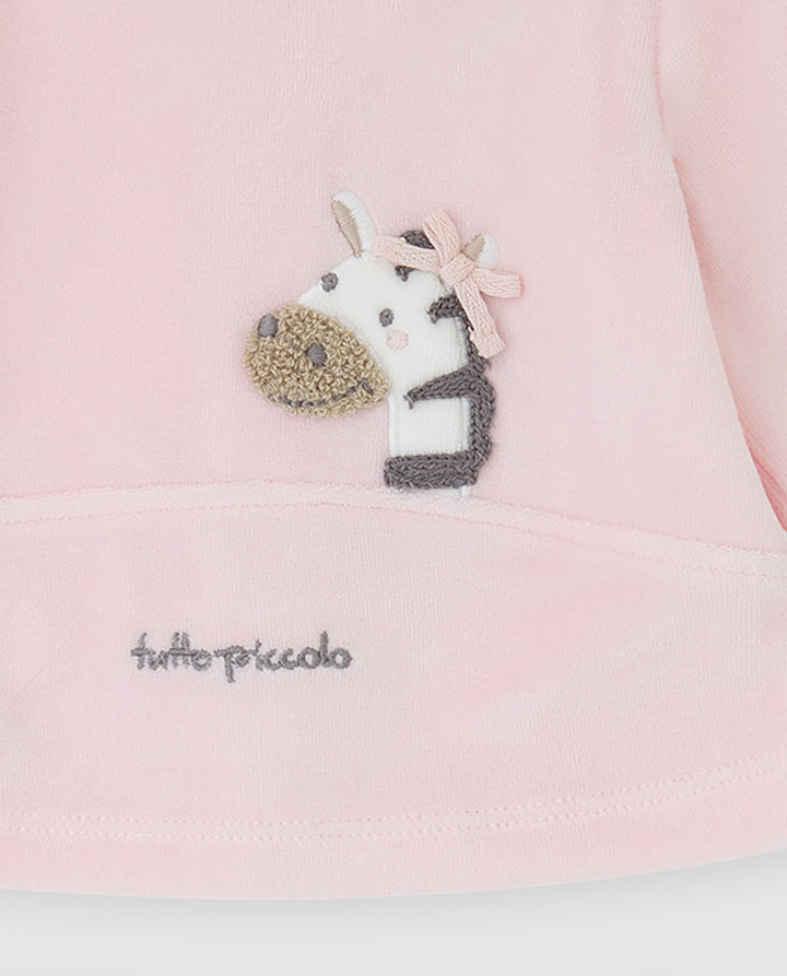 CONJUNTO 2 PZAS. PÉTALO RAYAS ZEBRA RECIÉN NACIDO