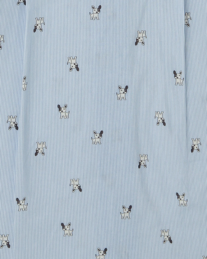 CAMISA AZUL RAYAS PERRITOS