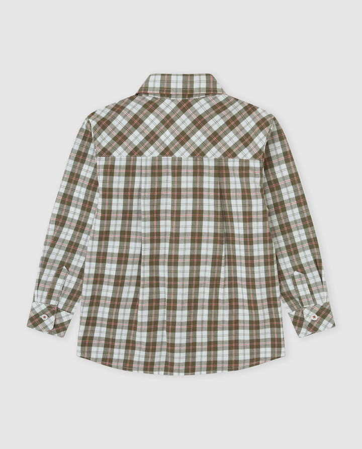 CAMISA CAQUI CUADROS