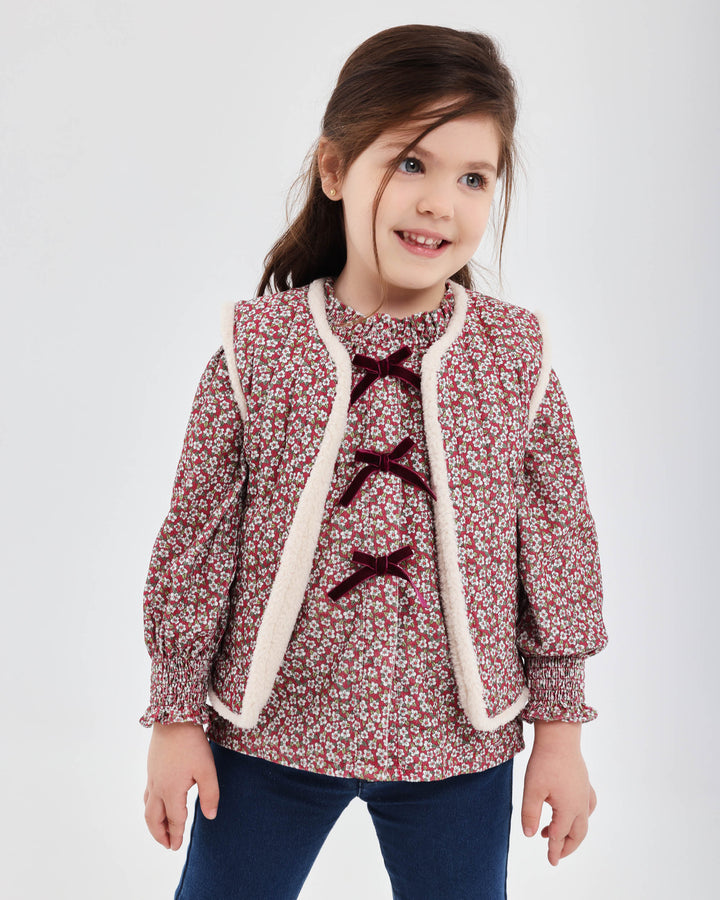 MAROON FLOWERED SHIRT