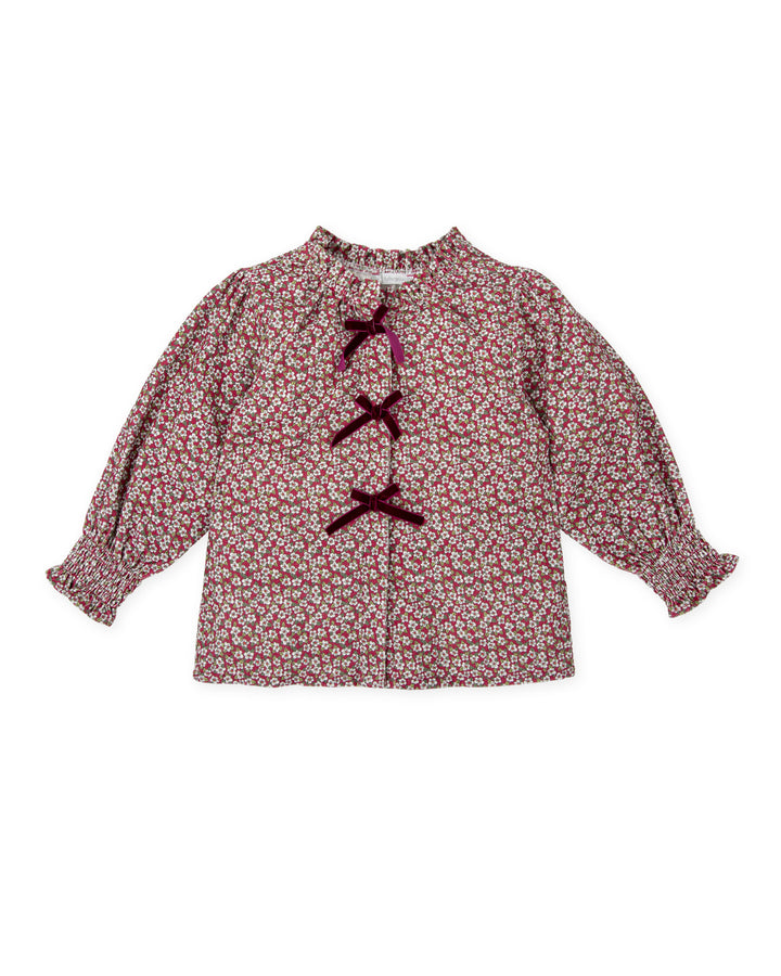 MAROON FLOWERED SHIRT