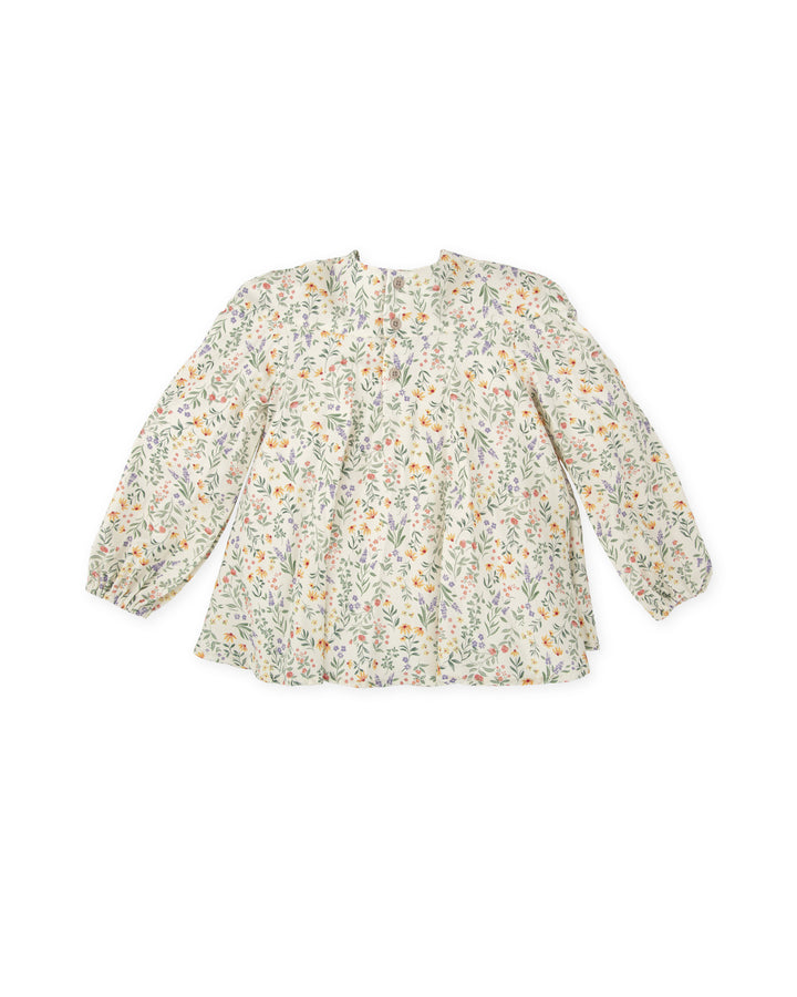 BLUSA MOSTAZA FLORES