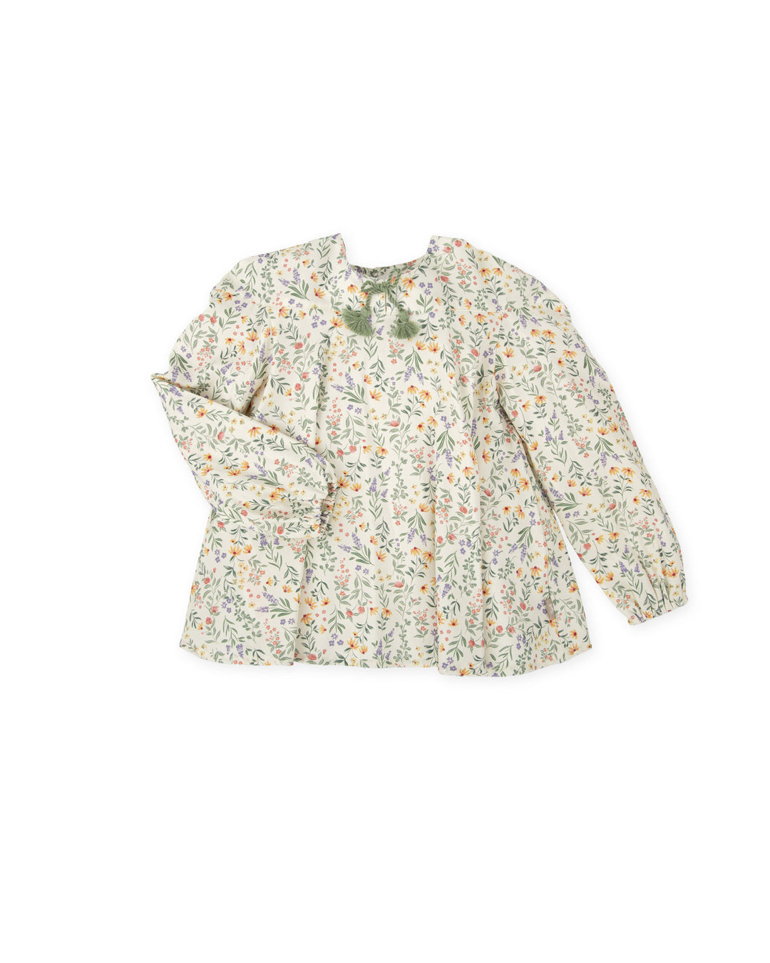 BLUSA MOSTAZA FLORES