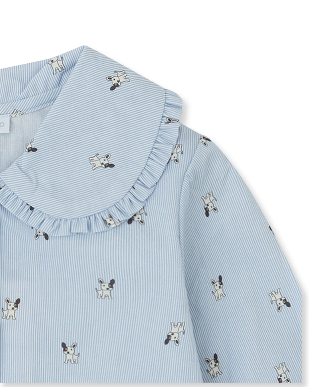 CAMISA AZUL RAYAS PERRITOS