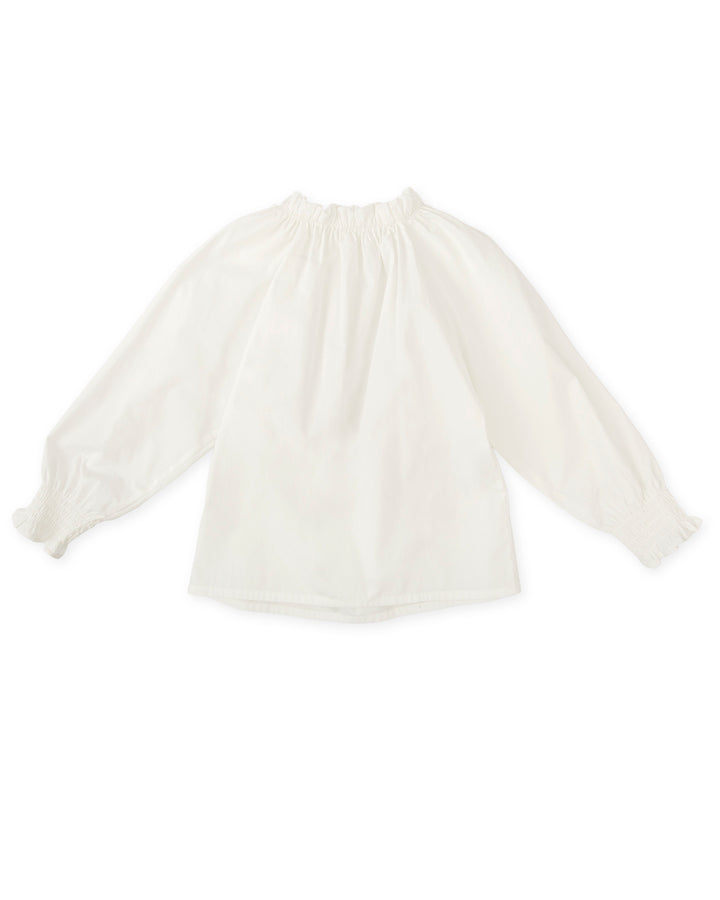 WHITE BLOUSE WITH BOW