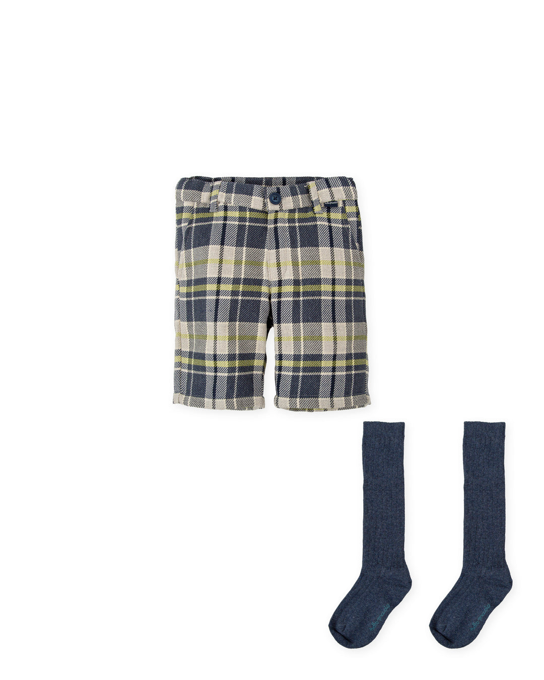 BERMUDA AZUL MARINO CON CALCETINES