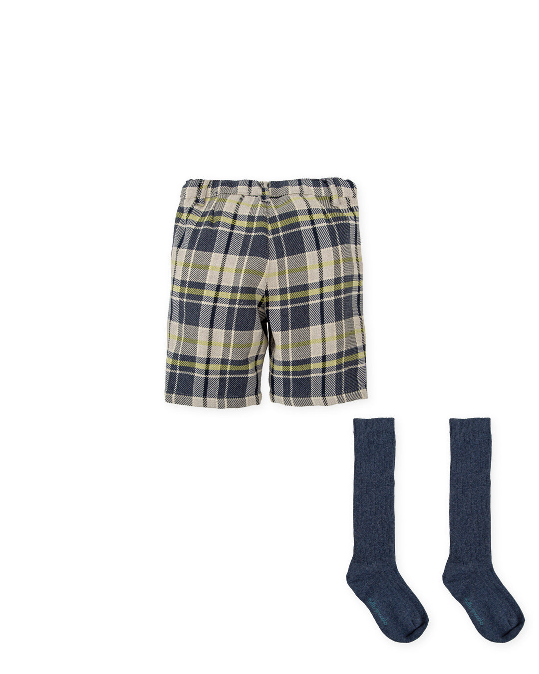 BERMUDA AZUL MARINO CON CALCETINES