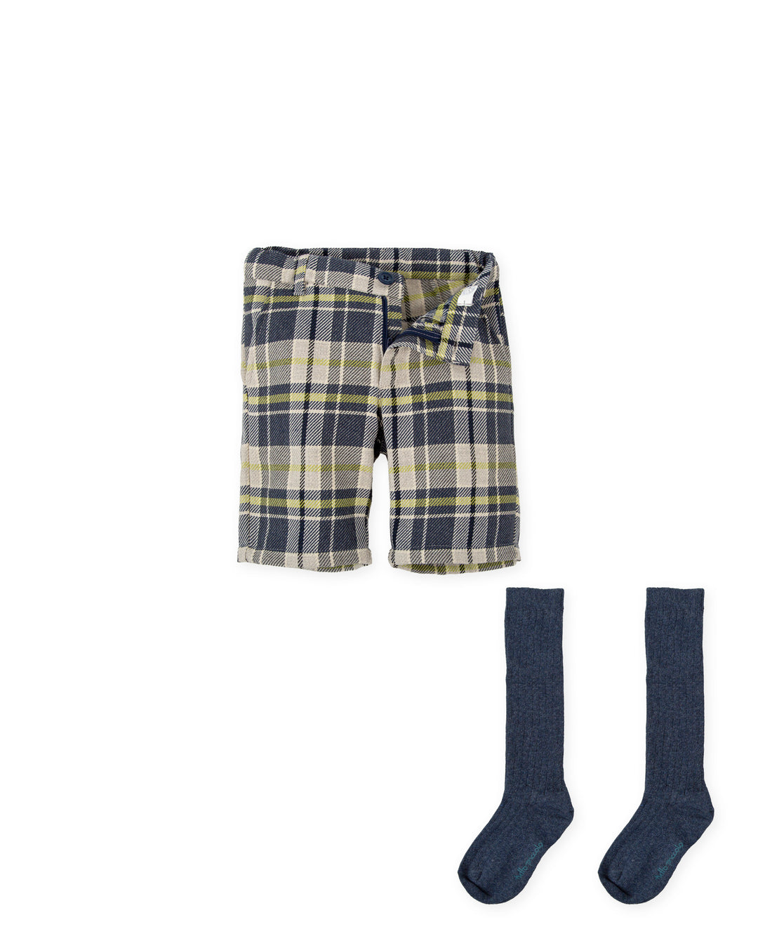 BERMUDA AZUL MARINO CON CALCETINES