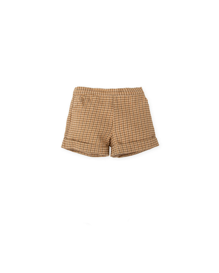 SHORT CANELA CUADROS
