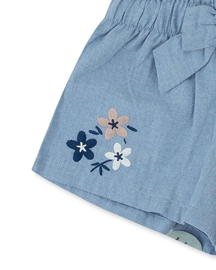 SHORT PORCELANA FLORES CON LEOTARDOS