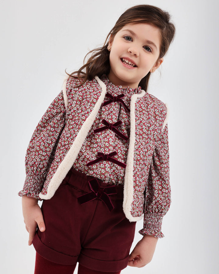 SHORTS GRANATE CON LEOTARDOS