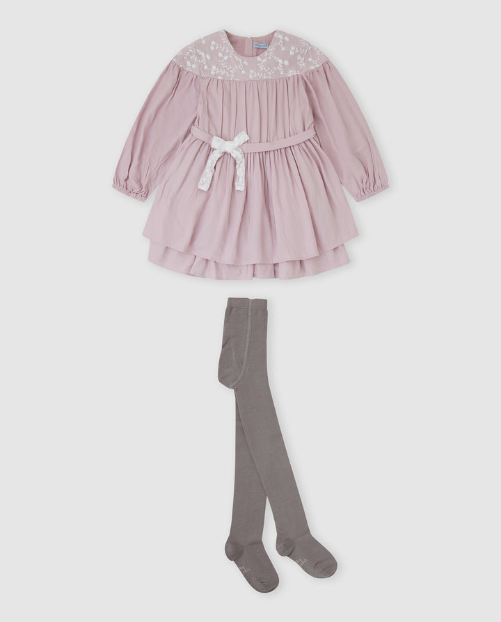 VESTIDO PÉTALO CON LEOTARDOS