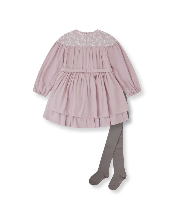 VESTIDO PÉTALO CON LEOTARDOS