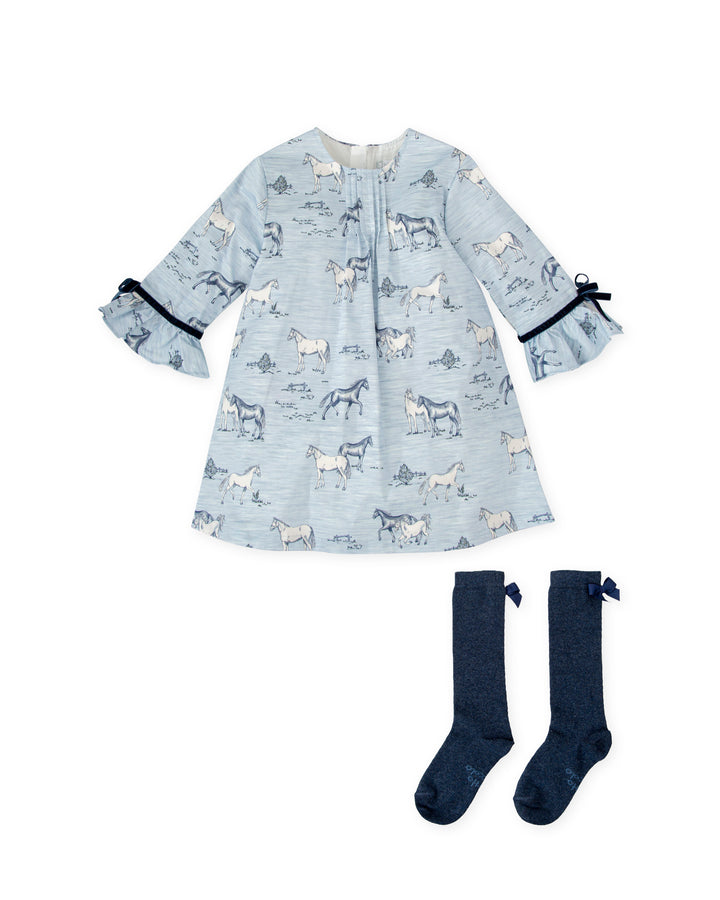 VESTIDO PORCELANA CON CALCETINES