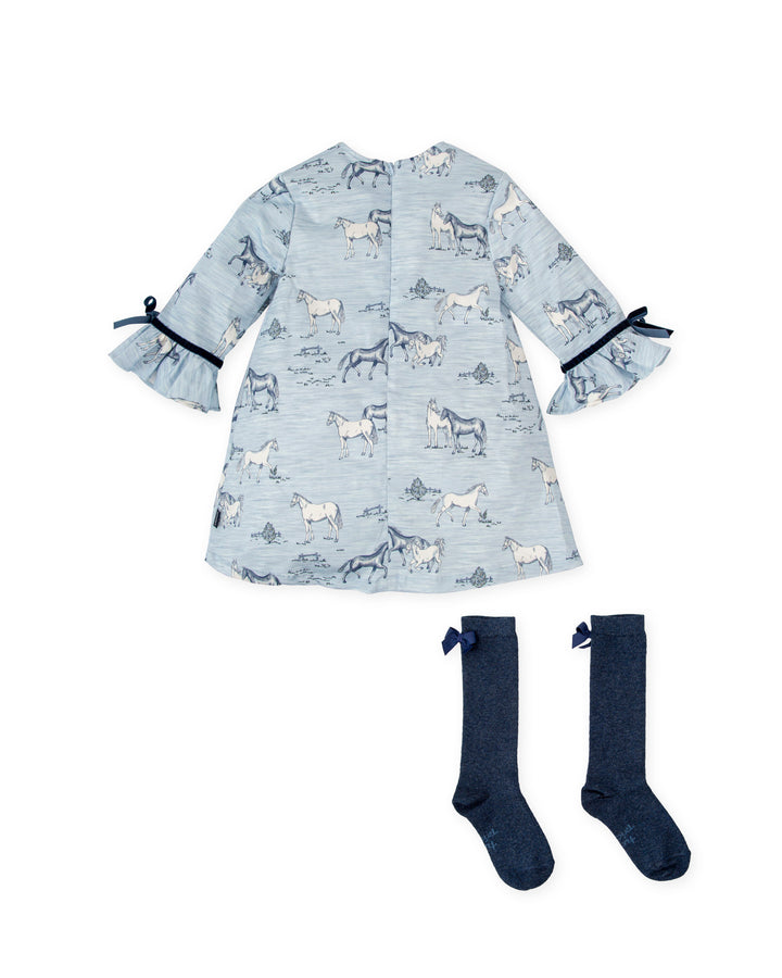 VESTIDO PORCELANA CON CALCETINES