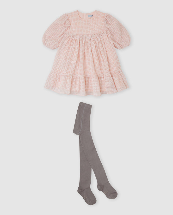 VESTIDO PÉTALO CON CALCETINES