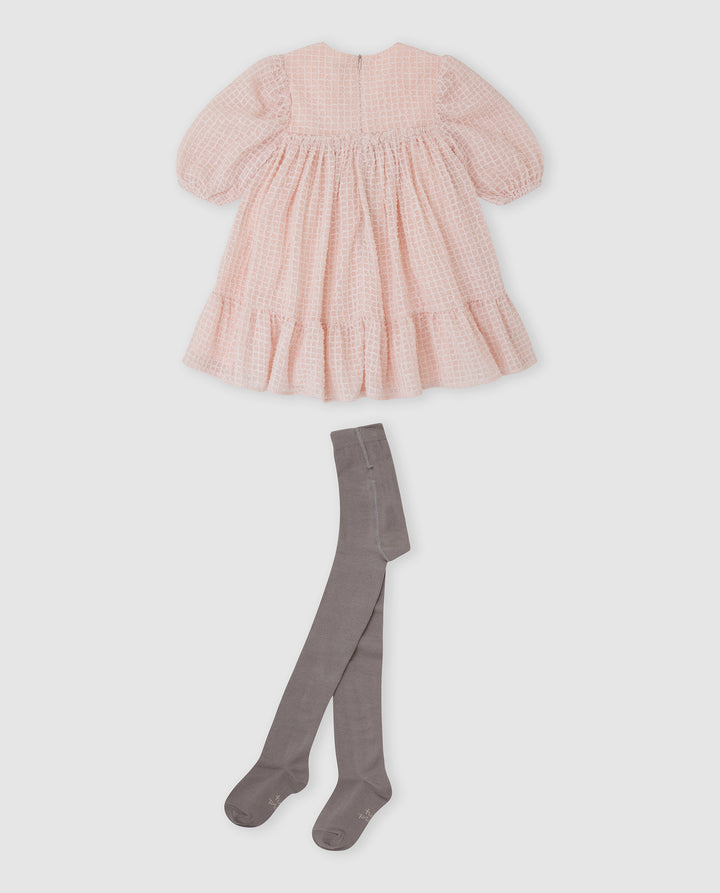 VESTIDO PÉTALO CON CALCETINES
