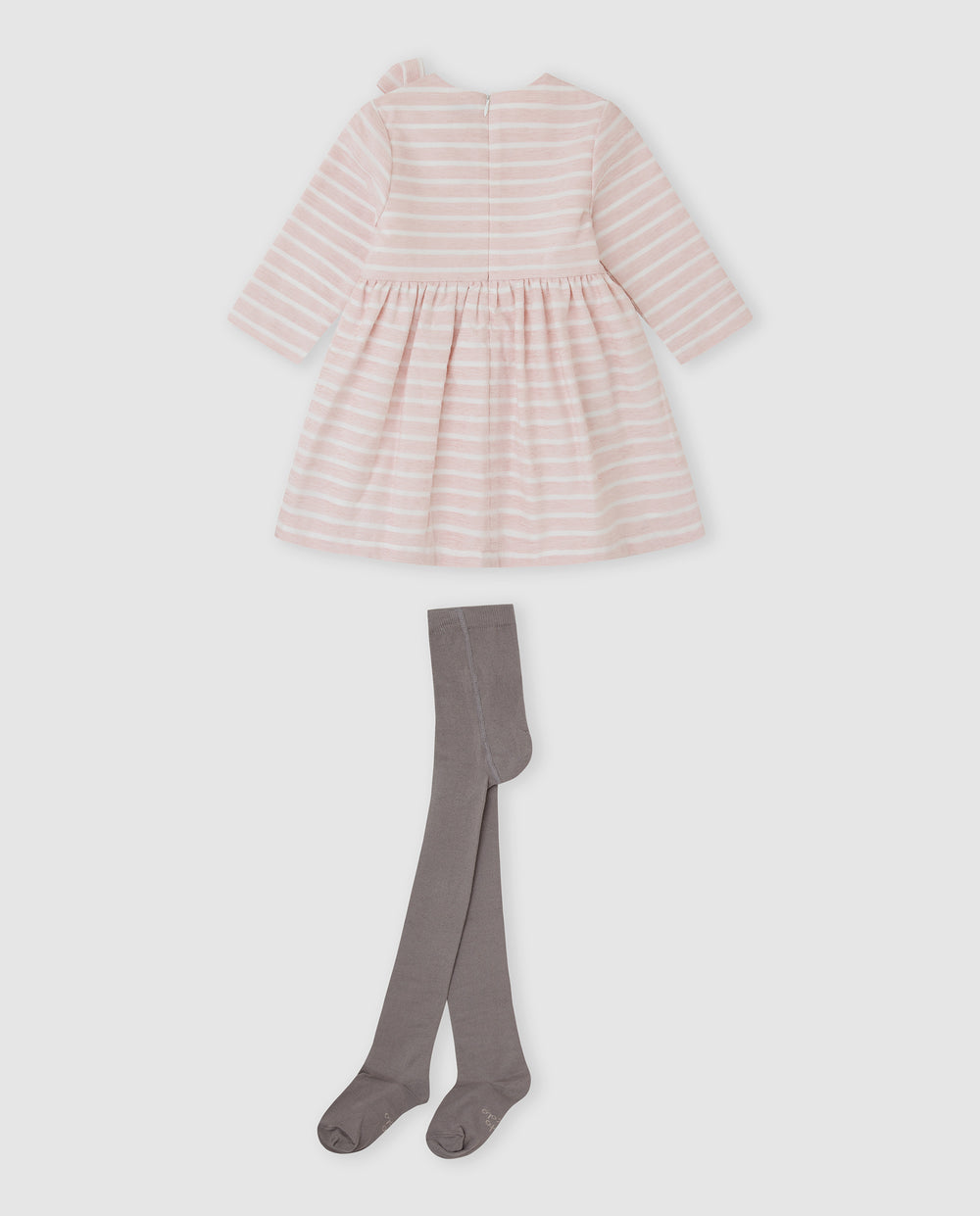 VESTIDO PÉTALO RAYAS CON LEOTARDOS