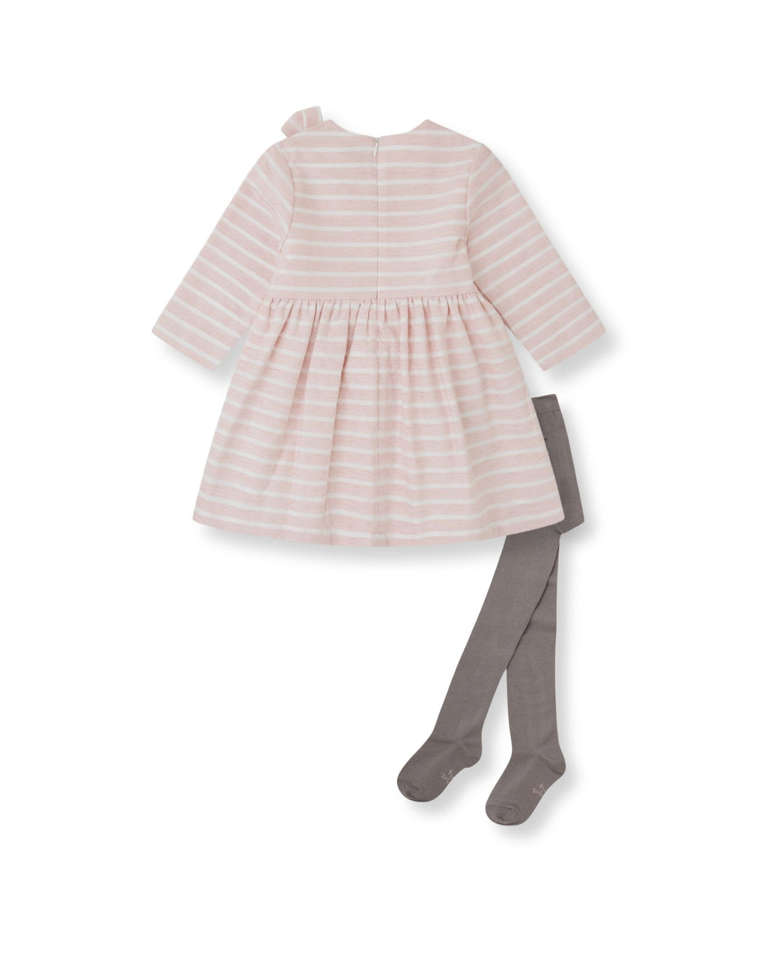 VESTIDO PÉTALO RAYAS CON LEOTARDOS