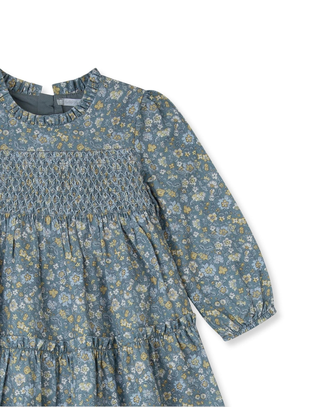 VESTIDO ACERO FLORES CON CALCETINES