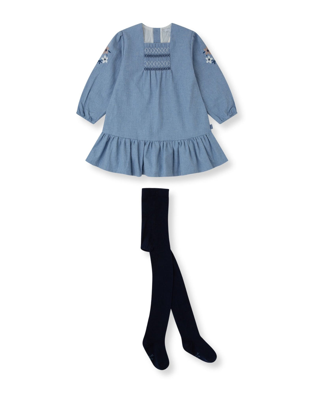 VESTIDO AZUL FLORES