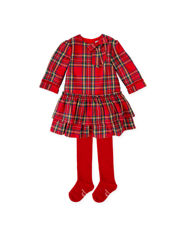 VESTIDO ROJO CON LEOTARDOS