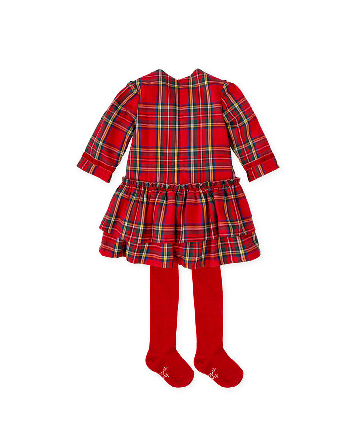 VESTIDO ROJO CON LEOTARDOS