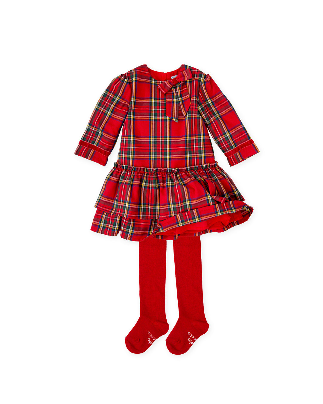 VESTIDO ROJO CON LEOTARDOS