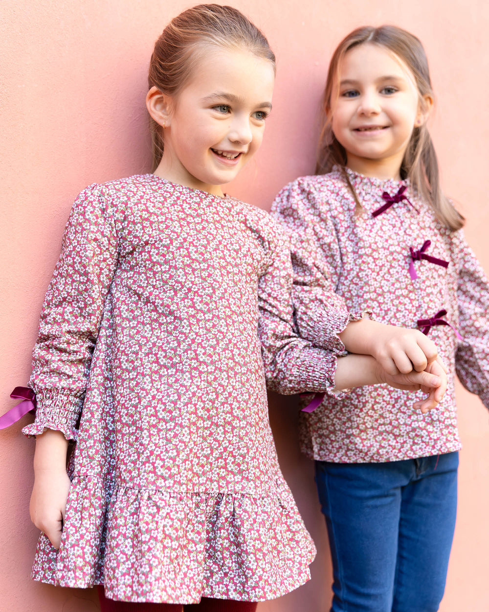 VESTIDO GRANATE CON LEOTARDOS