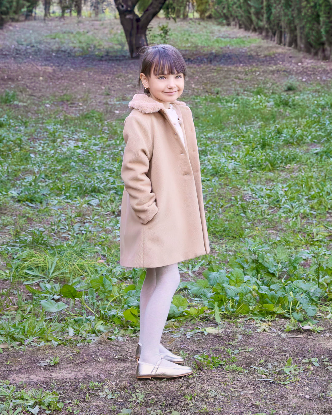 ABRIGO PAÑO CAMEL Tutto Piccolo®