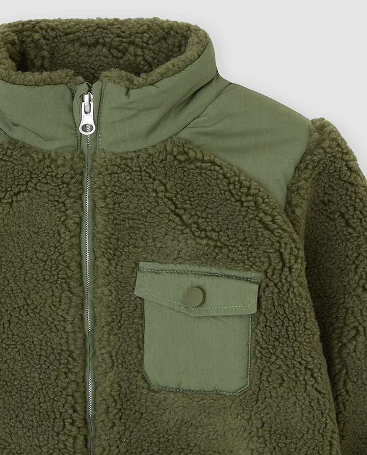 CHAQUETA BORREGUITO CAQUI