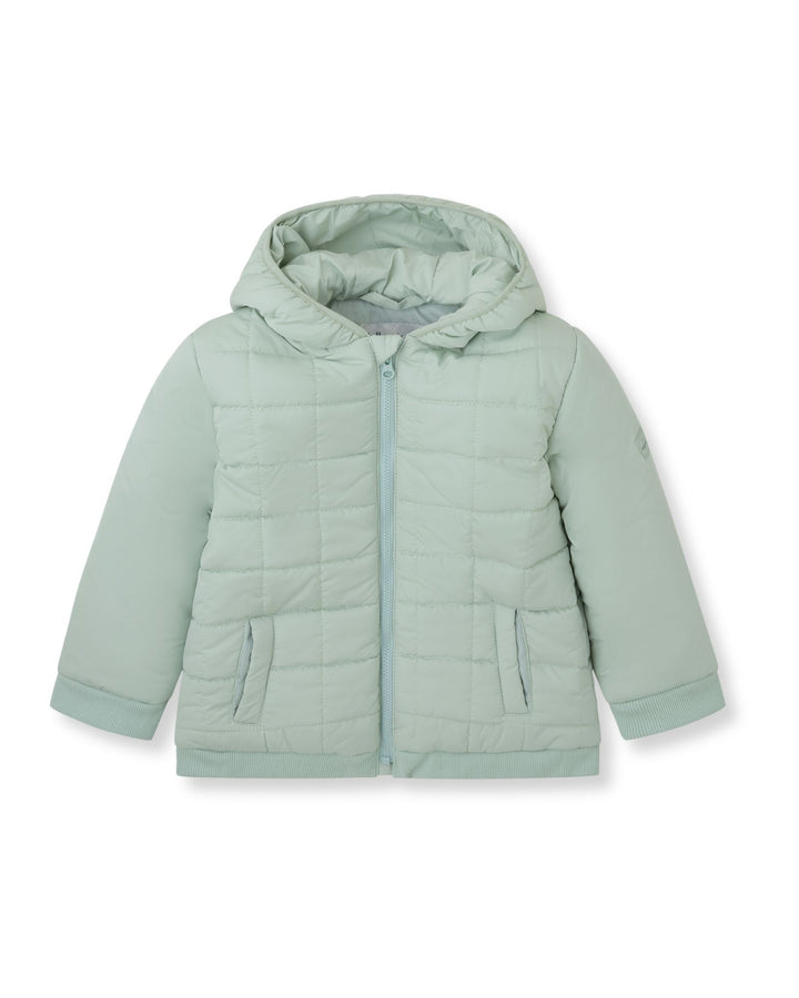 PARKA CON CAPUCHA ACOLCHADA AGUAMARINA