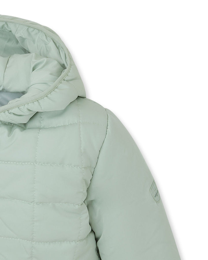 PARKA CON CAPUCHA ACOLCHADA AGUAMARINA