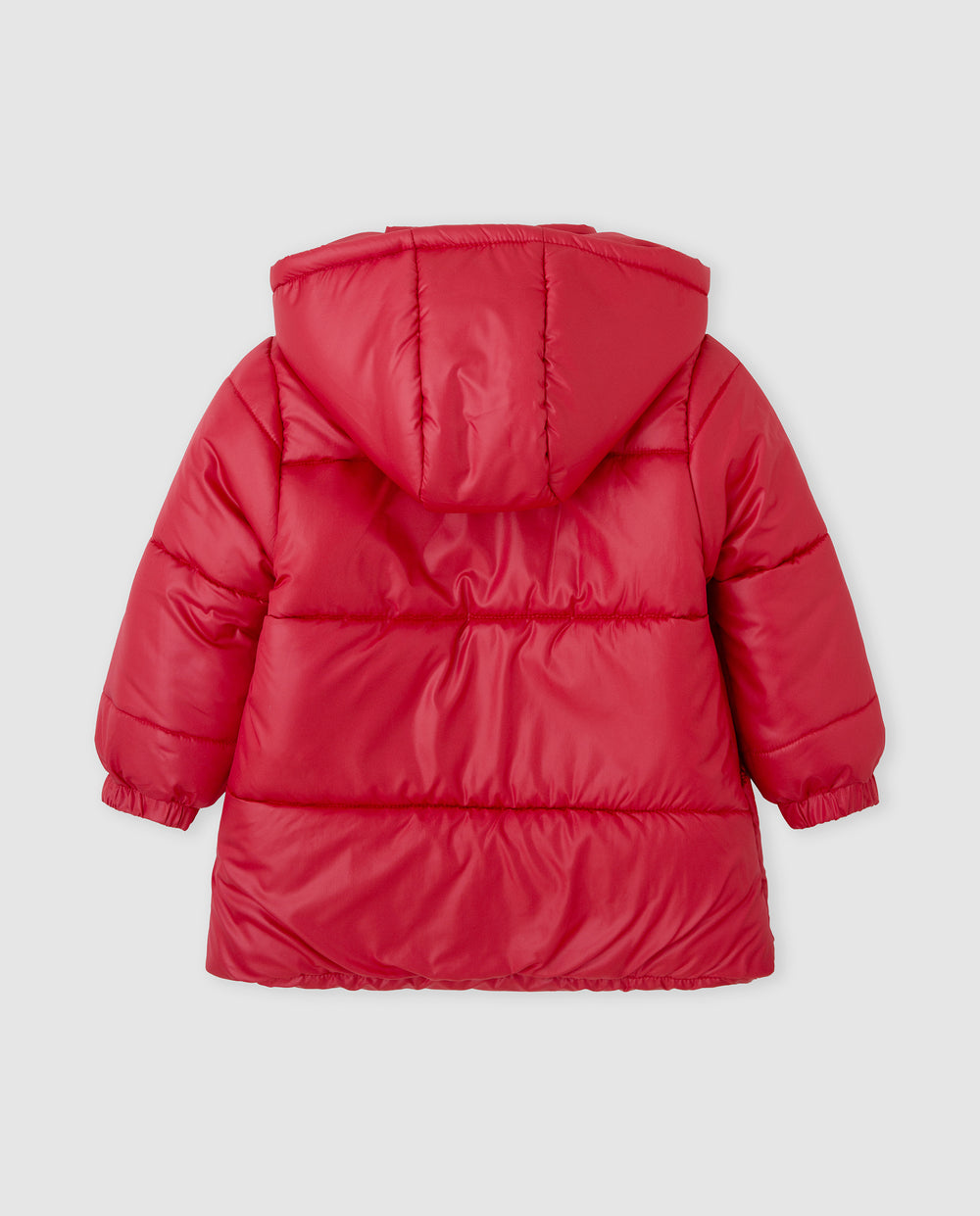 PARKA CON CAPUCHA ACOLCHADA CARMÍN