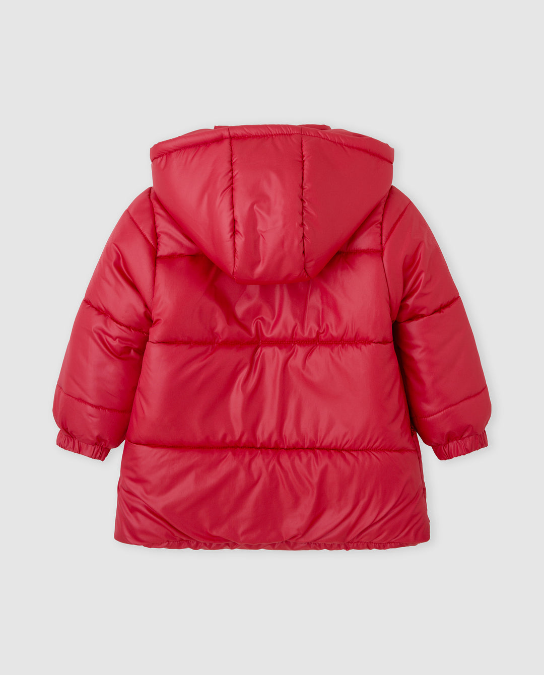PARKA CON CAPUCHA ACOLCHADA CARMÍN