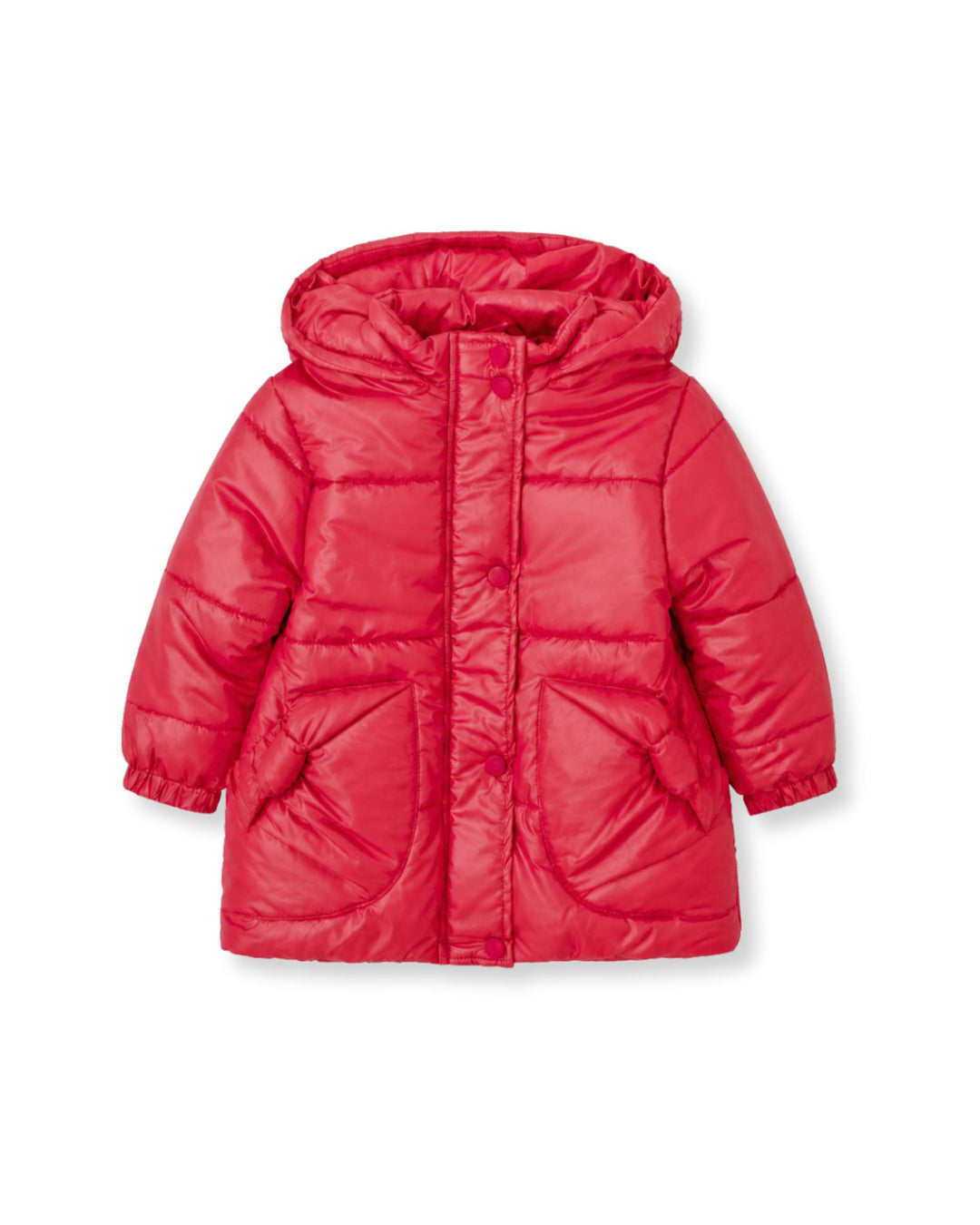 PARKA CON CAPUCHA ACOLCHADA CARMÍN