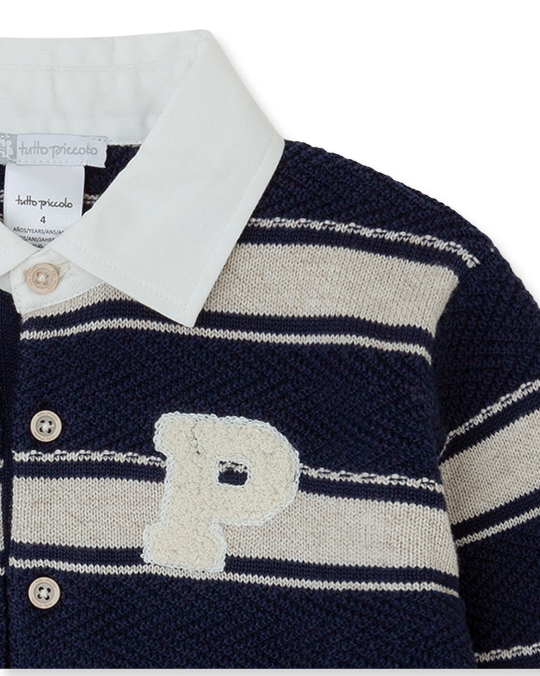 POLO TRICOT AZUL RAYAS