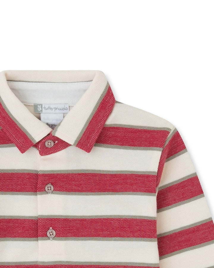 POLO RAYAS CARMÍN