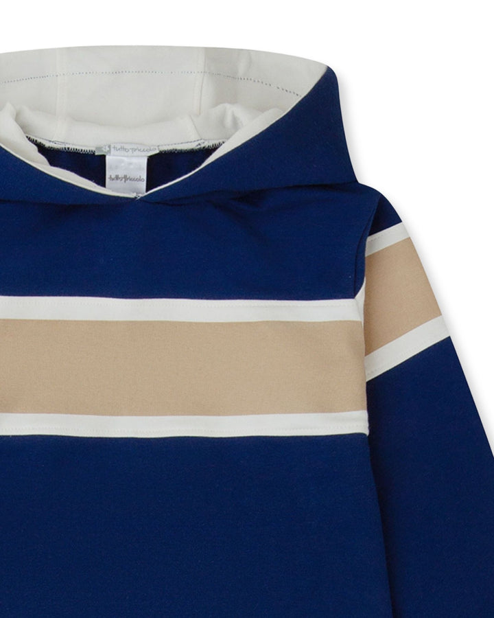 SUDADERA AZUL MARINO RAYA