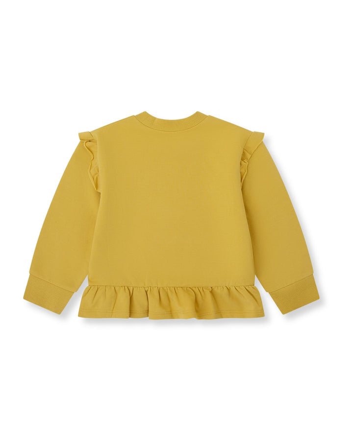 SUDADERA MOSTAZA FLORES