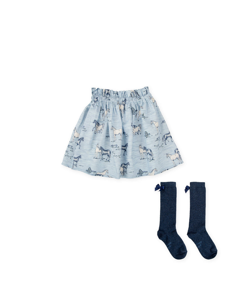 FALDA PORCELANA CON CALCETINES