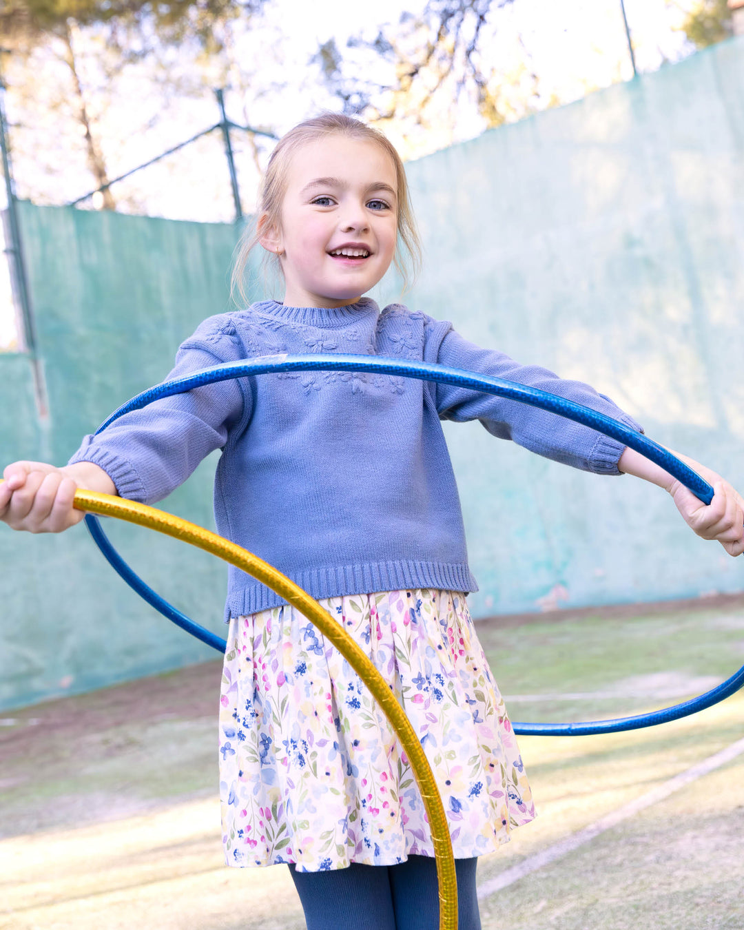 FALDA PURPURA CON LEOTARDOS