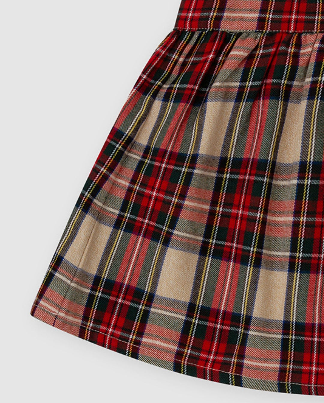 FALDA ROJA CUADROS CON CALCETINES