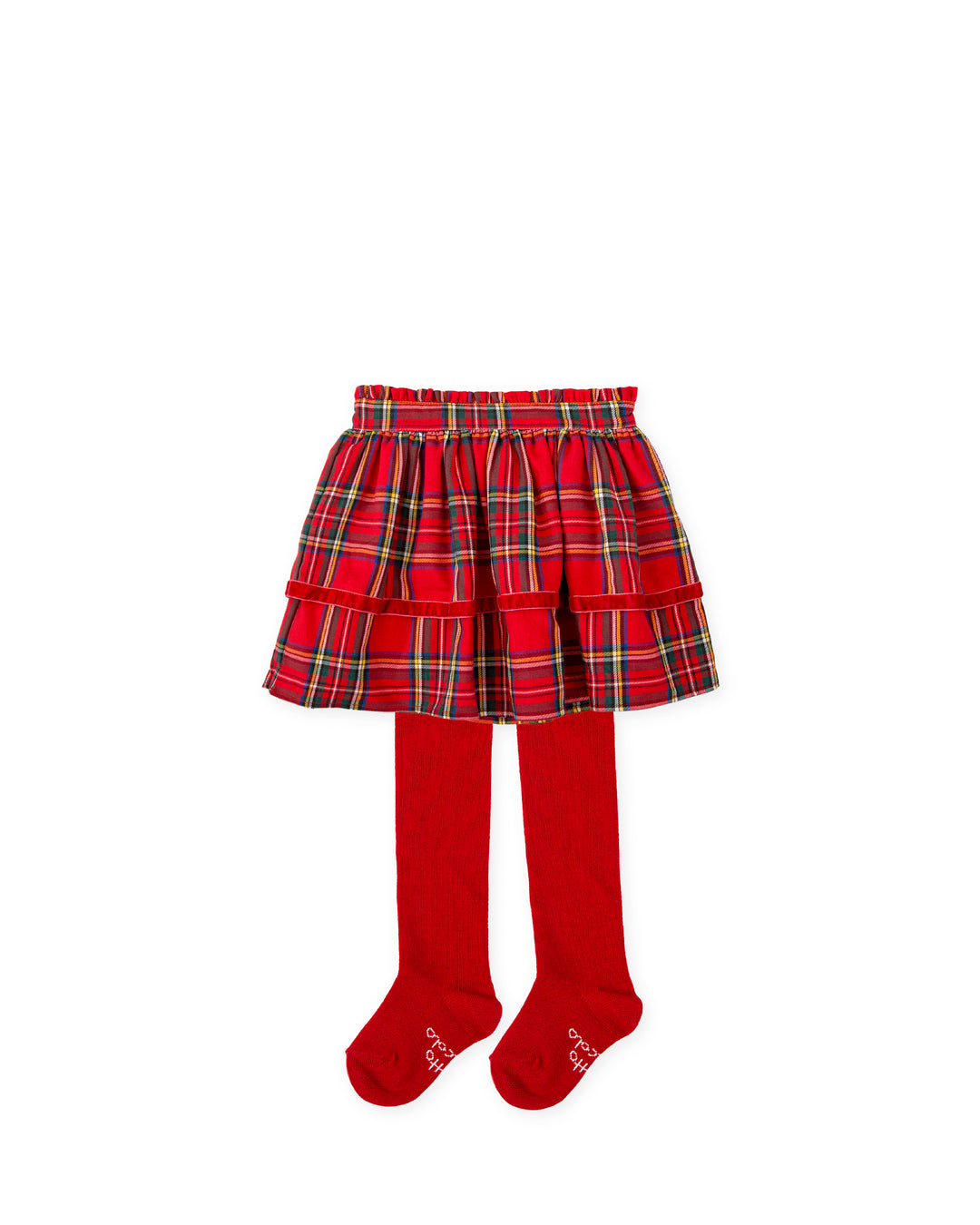 FALDA ROJA CON LEOTARDOS