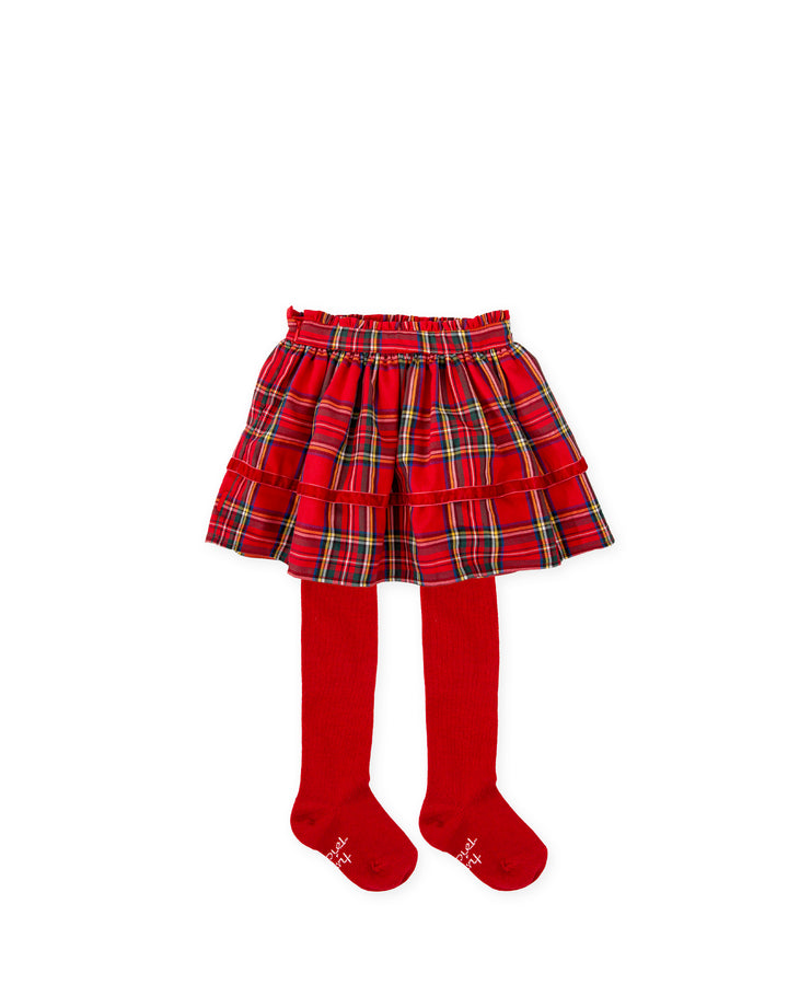 FALDA ROJA CON LEOTARDOS