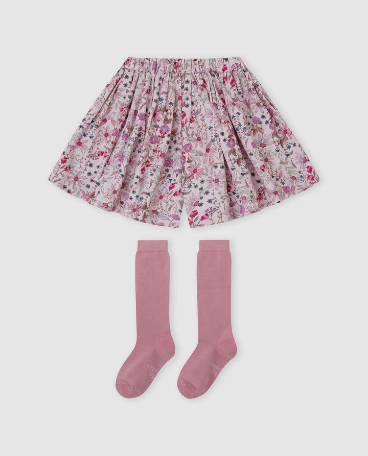 FALDA-PANTALÓN PÉTALO FLORES