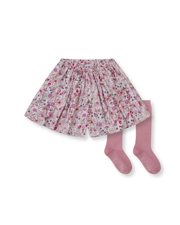 FALDA-PANTALÓN PÉTALO FLORES