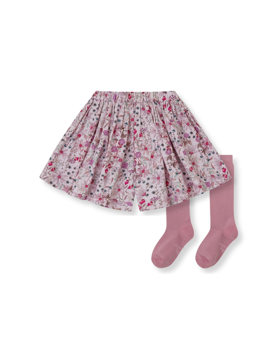 FALDA-PANTALÓN PÉTALO FLORES