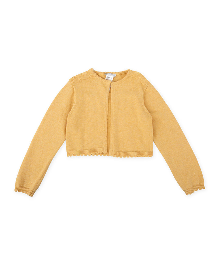CHAQUETA TRICOT MOSTAZA