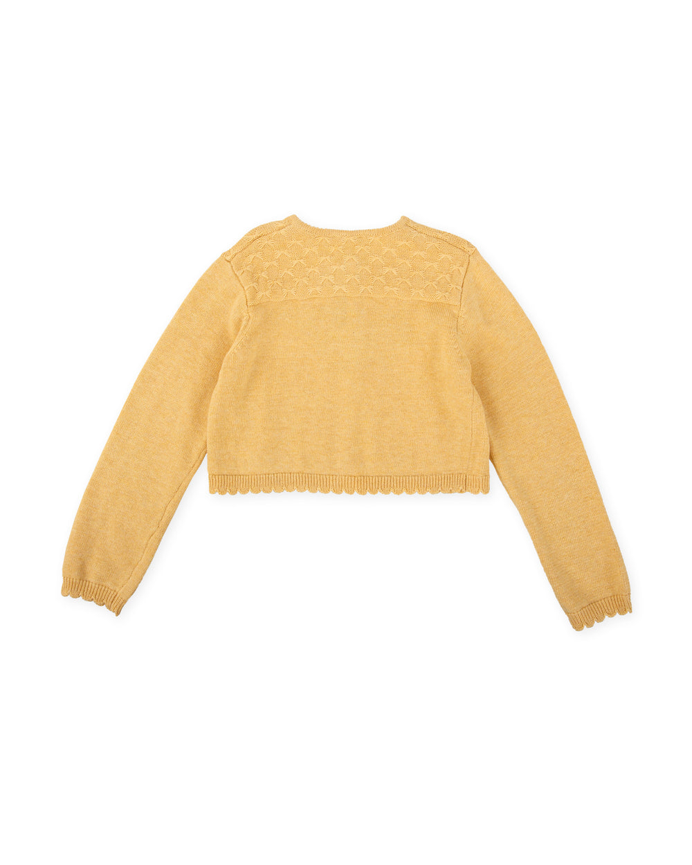 CHAQUETA TRICOT MOSTAZA